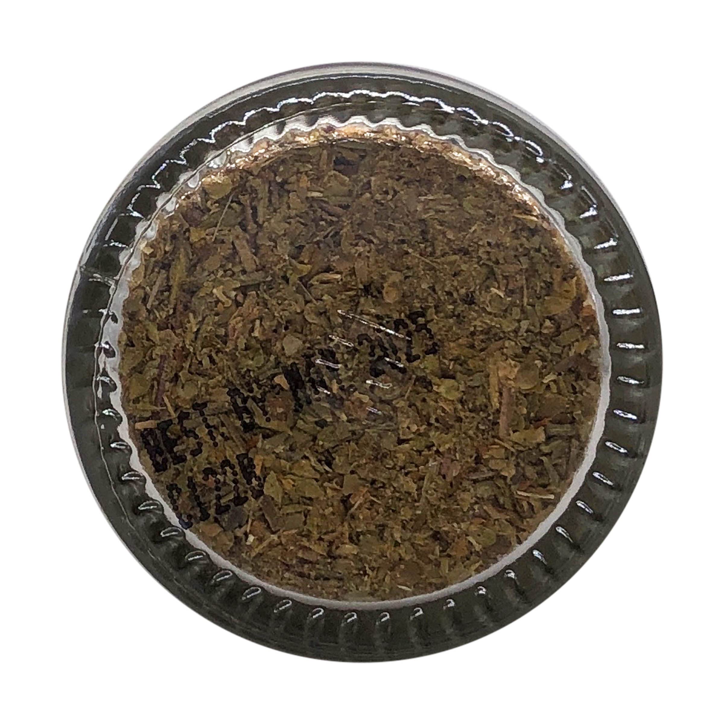 Frontier Italian Seasoning bottle on counter underscores everyday pantry staple.