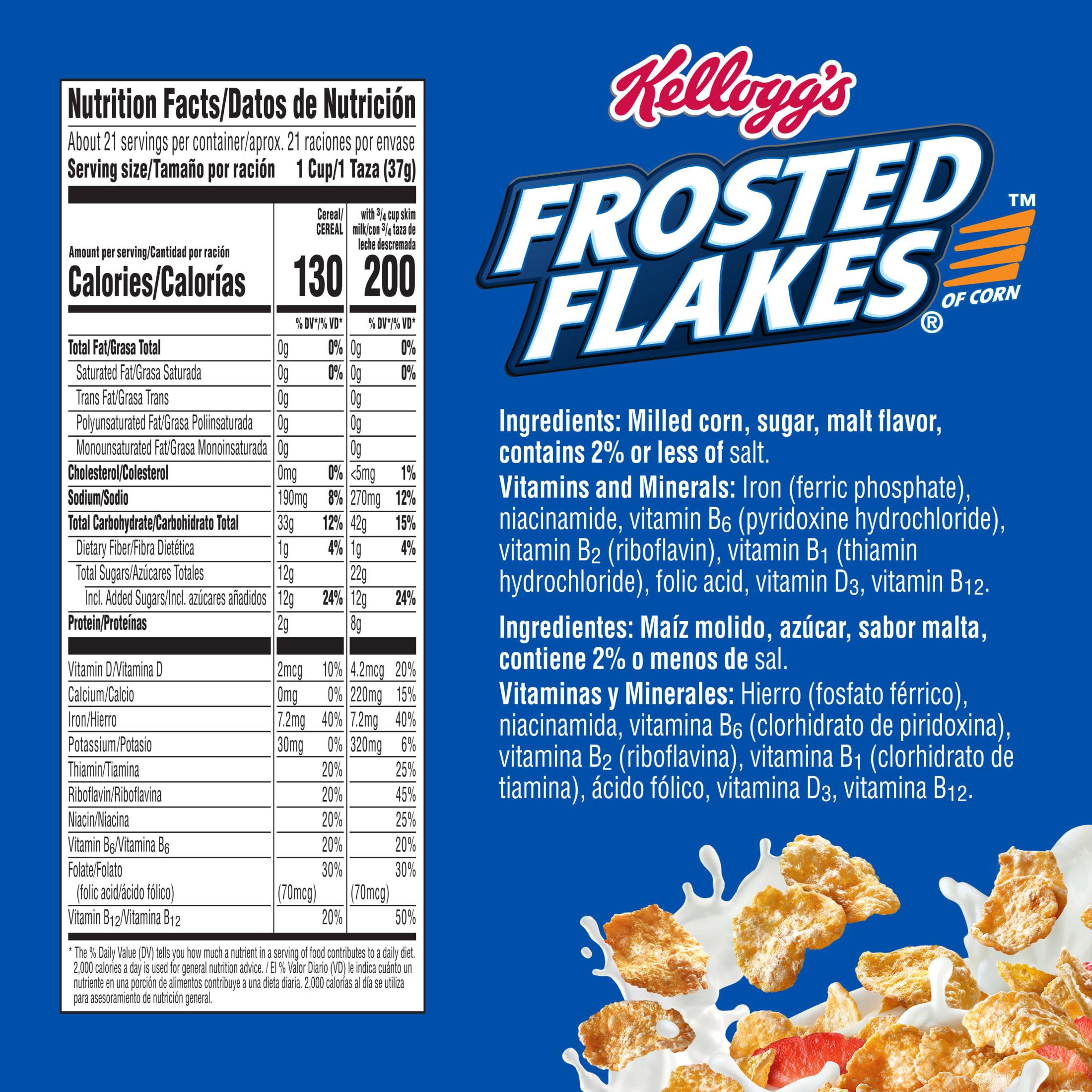 Pouring Frosted Flakes into a bowl for a crunchy morning