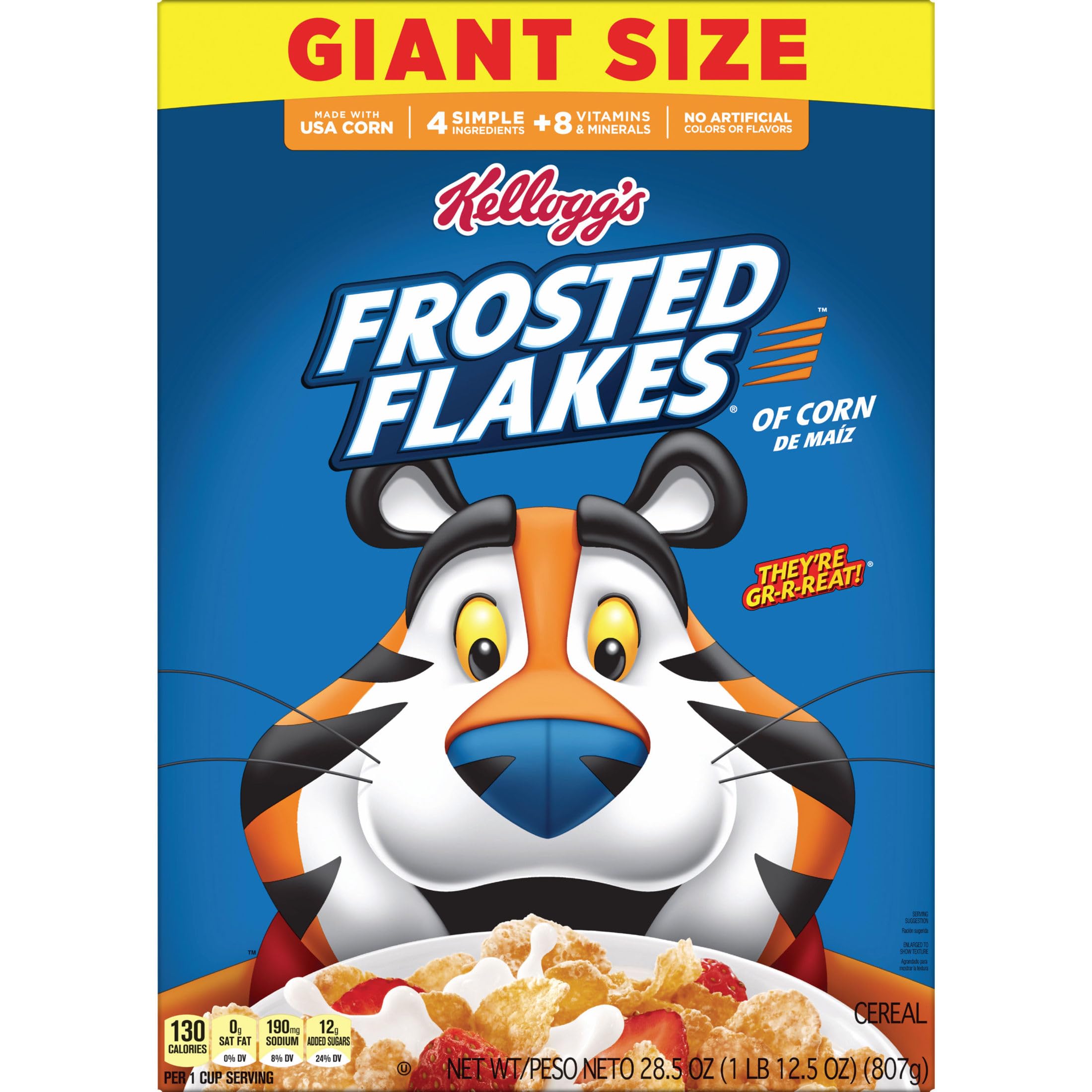 Frosted Flakes for movie night snacks on a cozy sofa