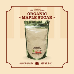 Frost Ridge Farm hand-packed maple sugar for freshness and farm-to-table flavor.