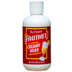 FROTHEE all-purpose cocktail foamer bottle pour creates smooth foam without altering flavor.