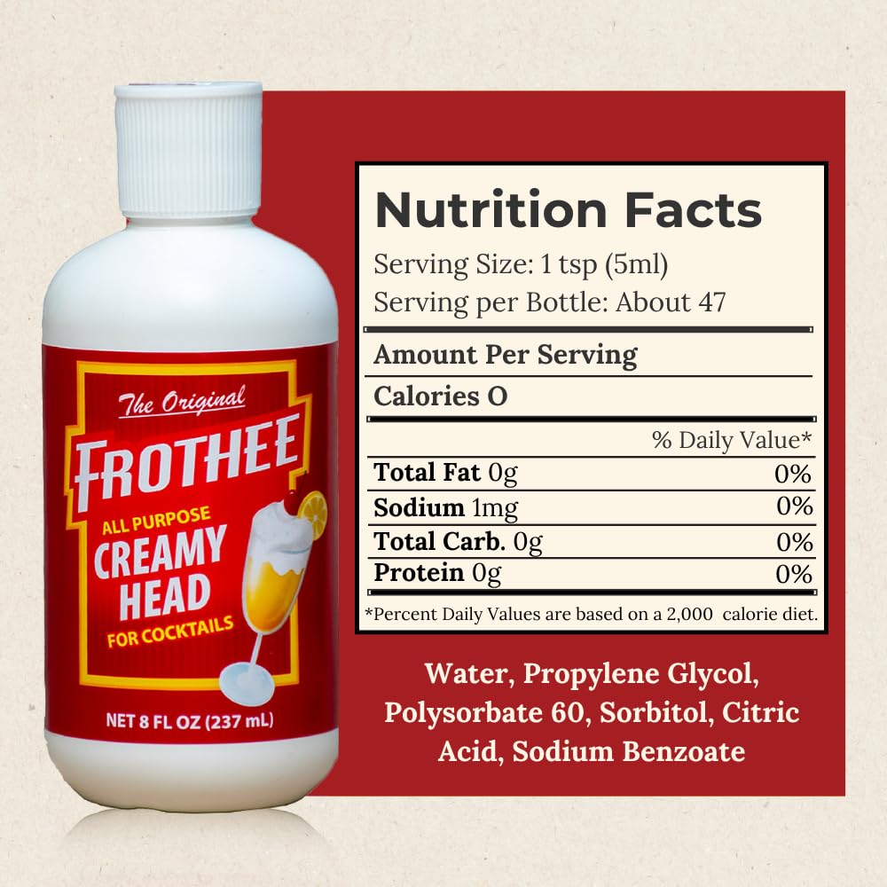 FROTHEE vegan egg-free foam for cocktails preserves rich texture.