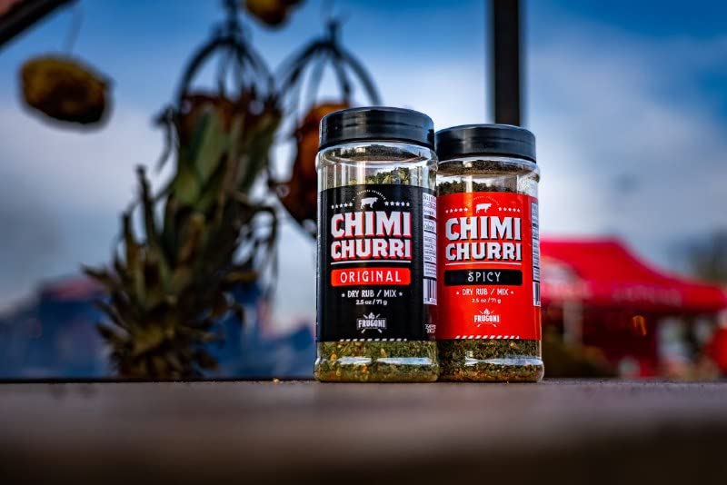 Frugoni Chimichurri Spicy marinade on vegetables or meat.
