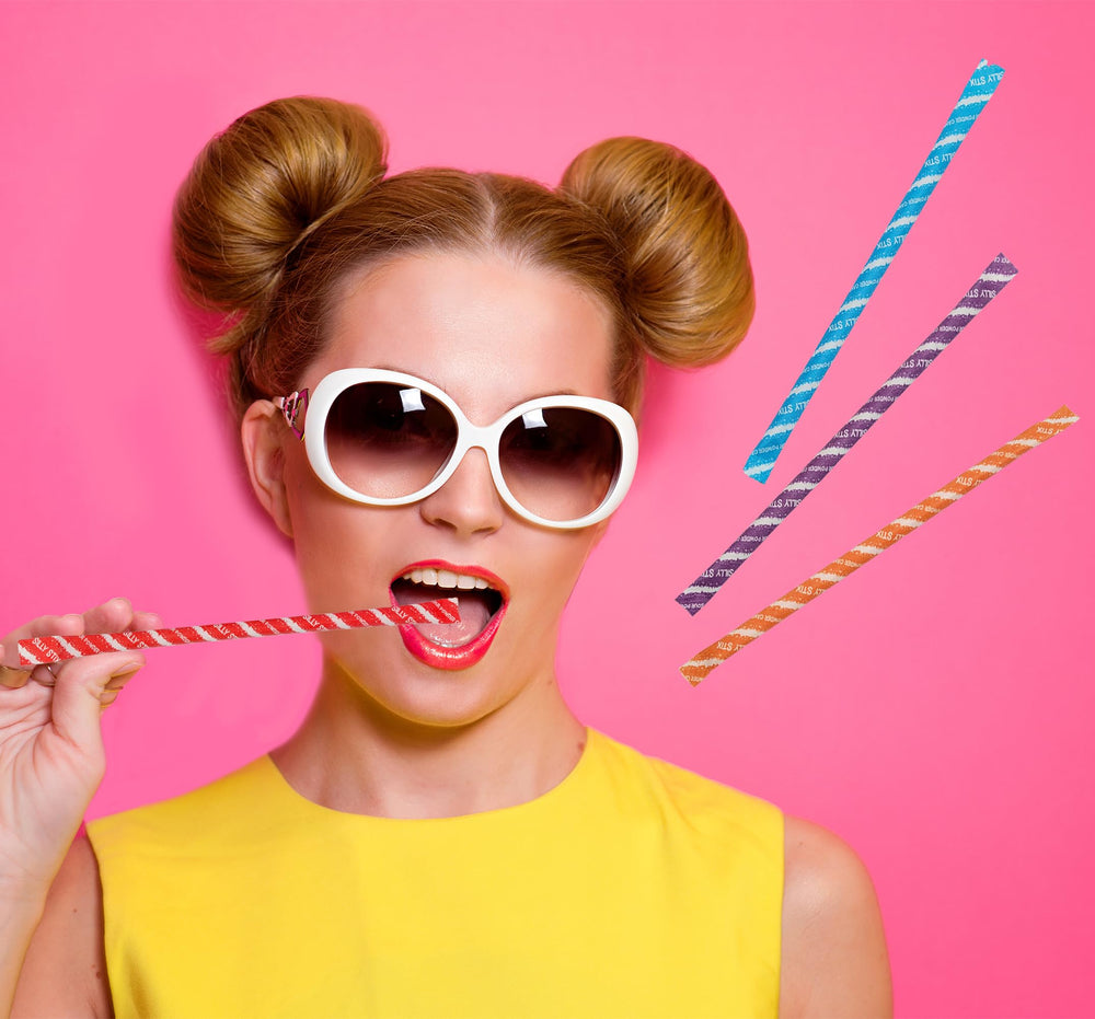 Fruidles cherry flavor candy straws bright and shareable for gatherings