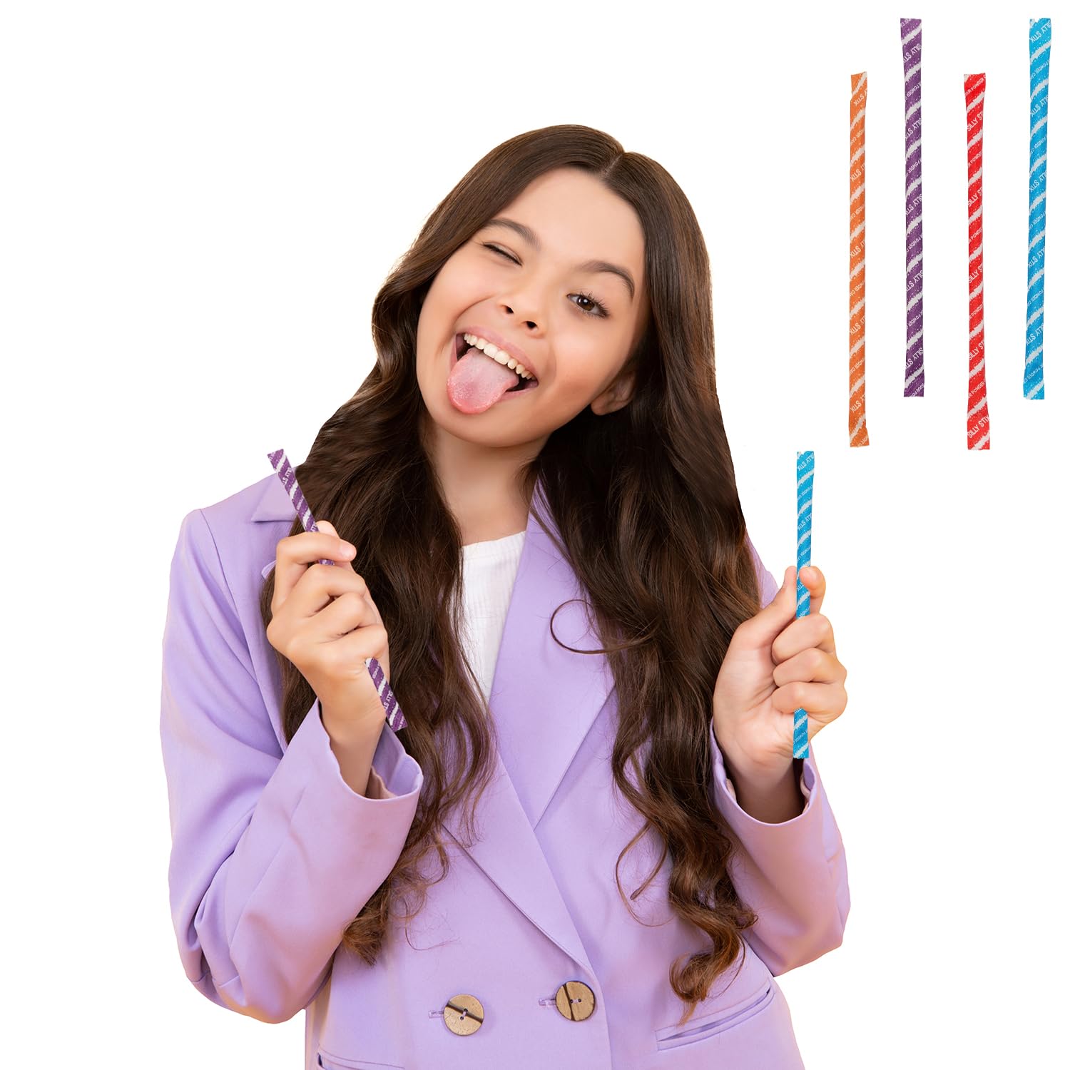 Fruidles 80-pack candy straws convenient snack for gatherings and holidays