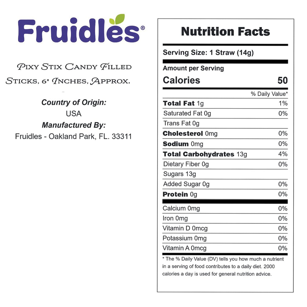 Fruidles orange flavor candy straws ideal for kids' treats and dessert tables