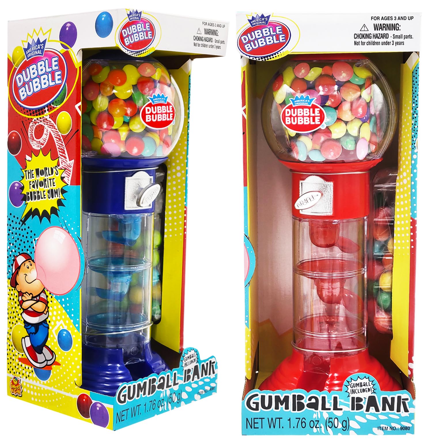 Fruidles bubble gum machine color options attract attention and curiosity