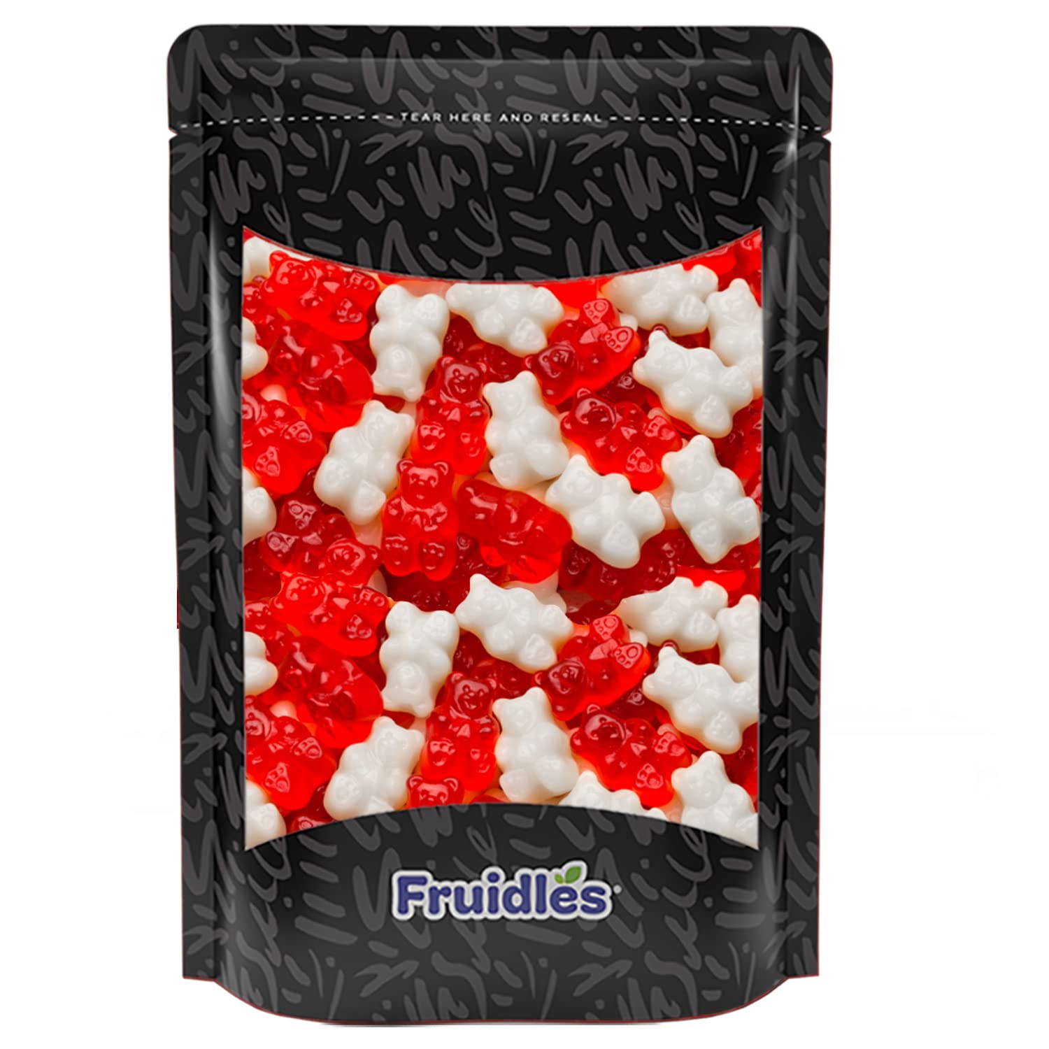 Fruidles fat-free, gluten-free, dairy-free gummies for a light, soft chew.