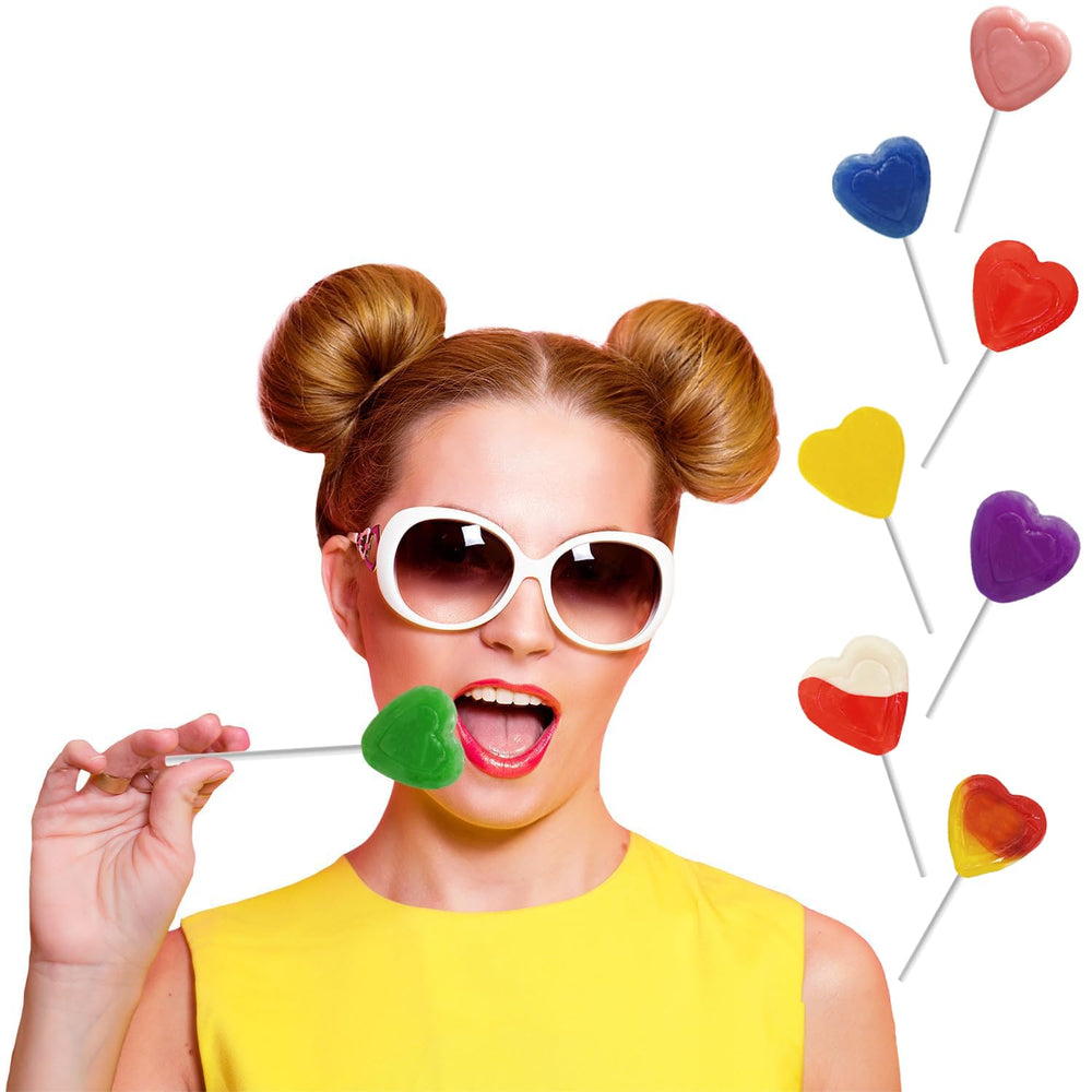 Fruidles green heart lollipop offers vibrant color and fun snacking
