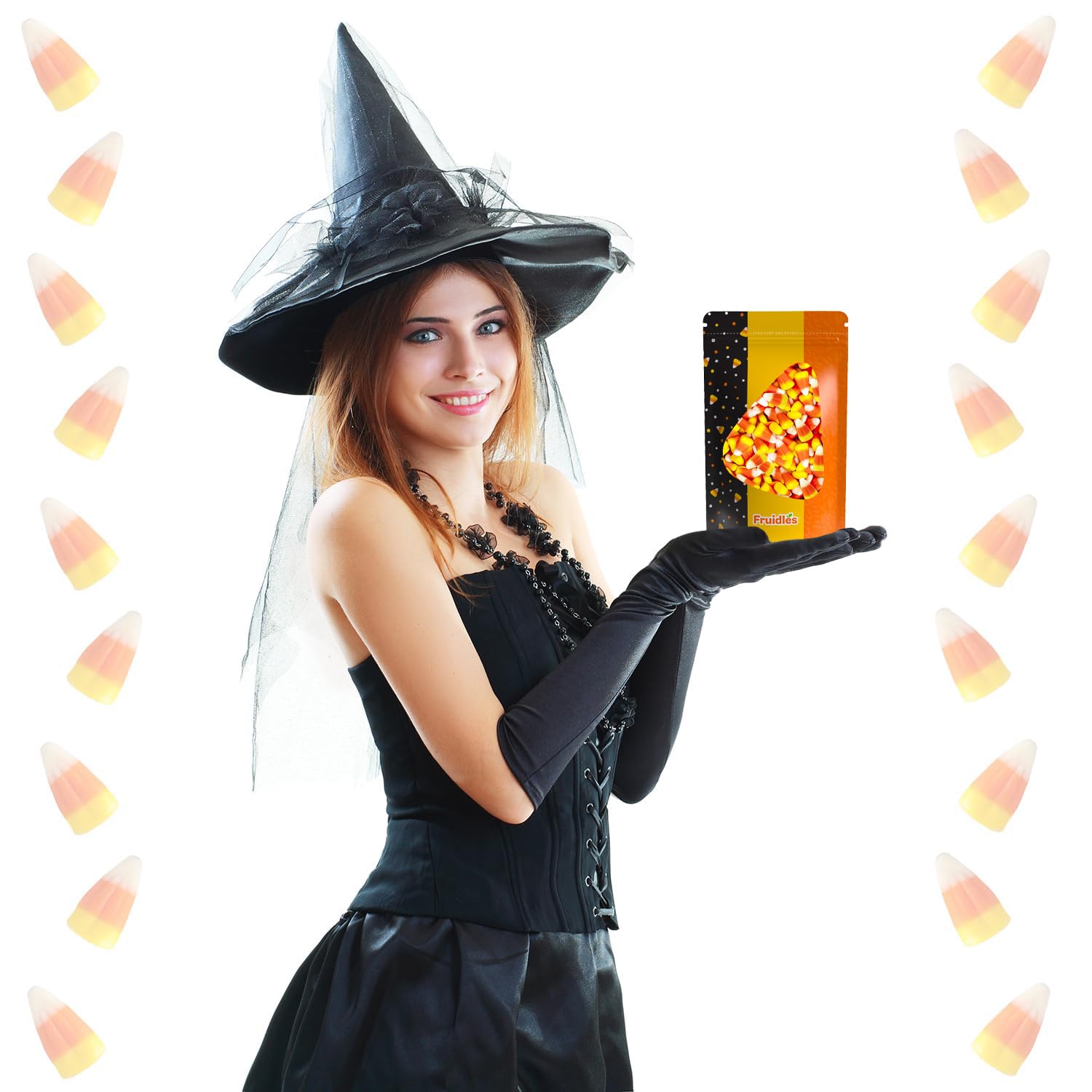 Fruidles Halloween Candy Corn Treats kids lunchbox ready.