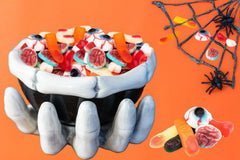 Fruidles brain gummies highlight quirky Halloween confection fun.