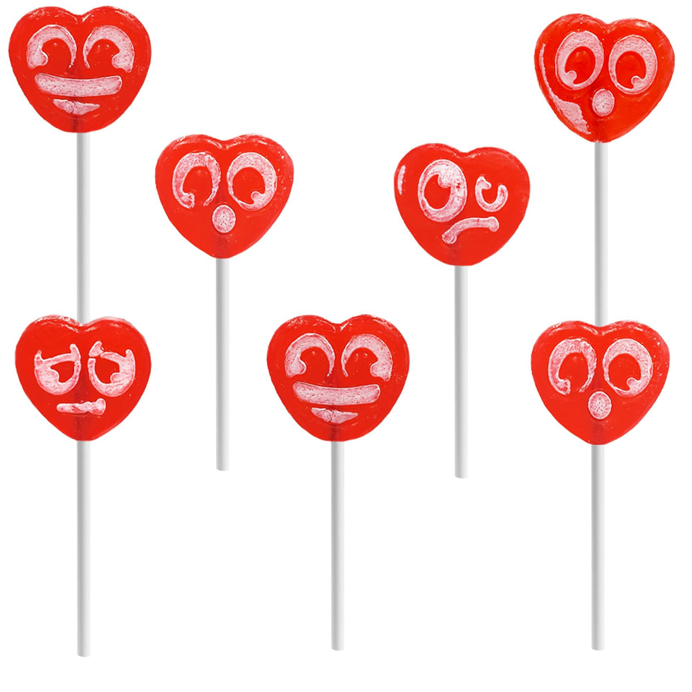 Fruidles heart shaped lollipops in gift packaging for celebrations