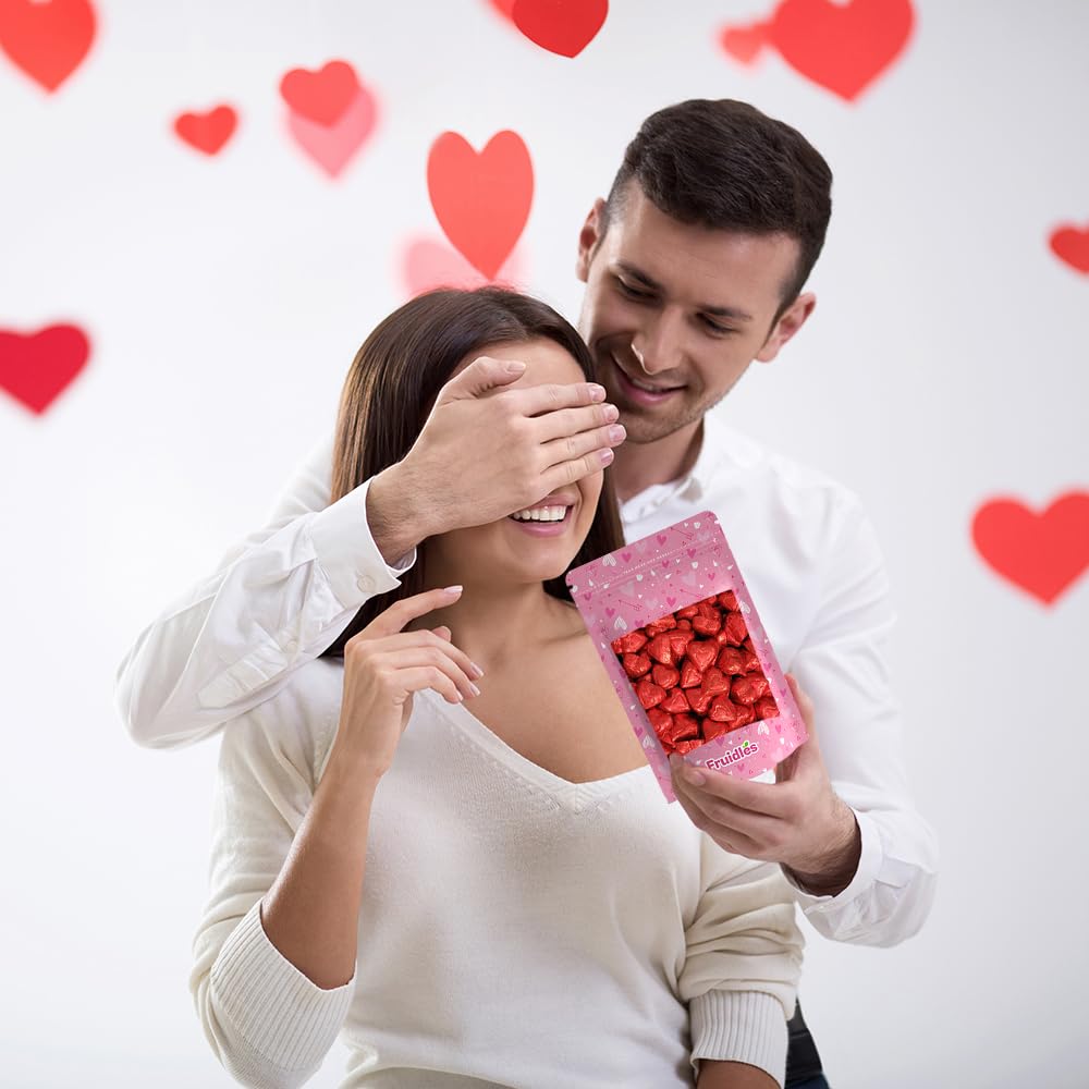 Fruidles kosher-certified chocolate hearts suitable for inclusive celebrations.