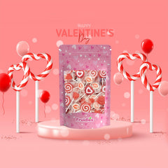 Fruidles mixed fruit flavor lollipop highlighting bright colors and flavors