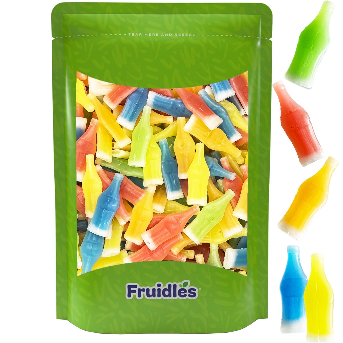 Fruidles Original Wax Bottles Candy Drinks display for nostalgic party snacking