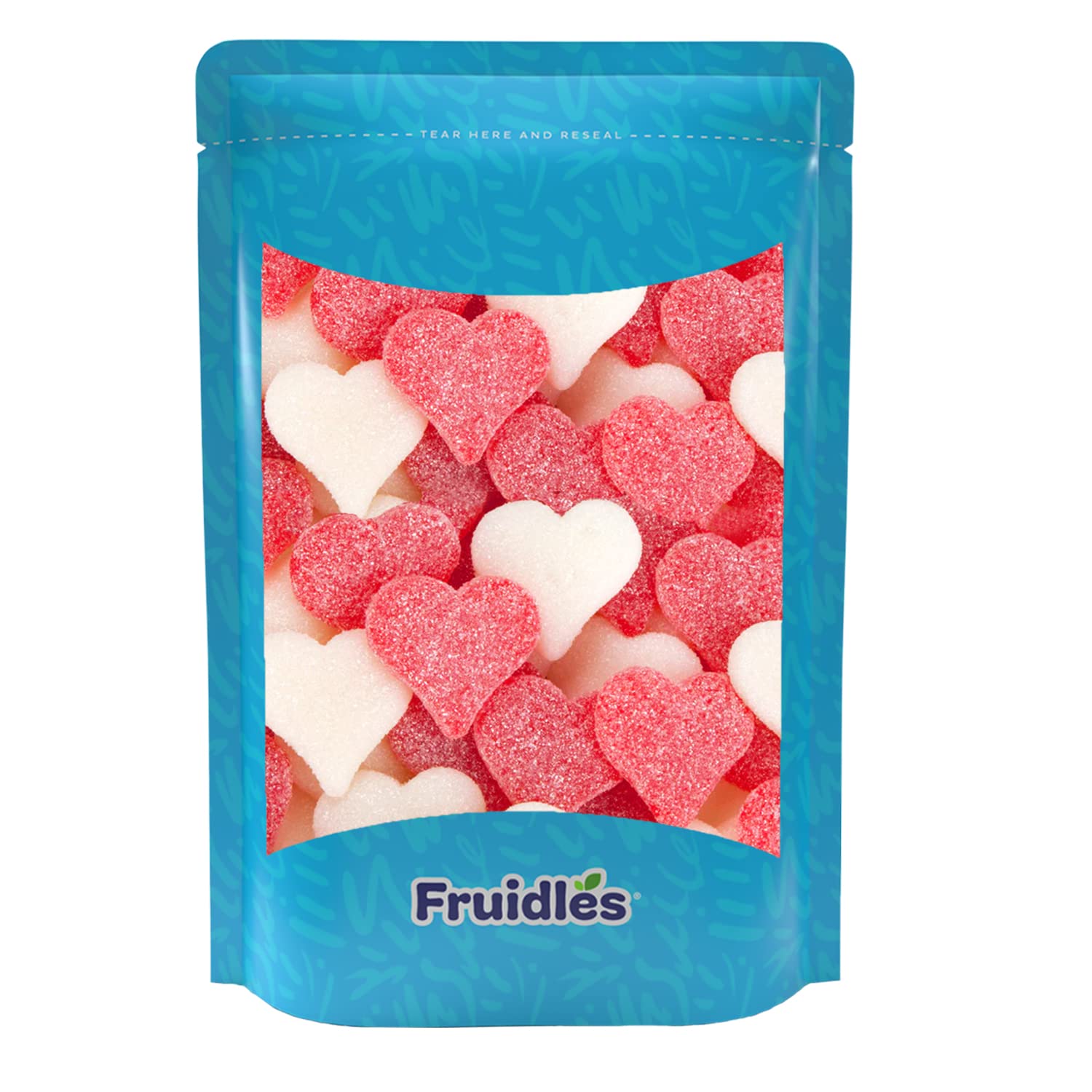 Fruidles Sanded Gummi Hearts ideal kids' snack during playtime.