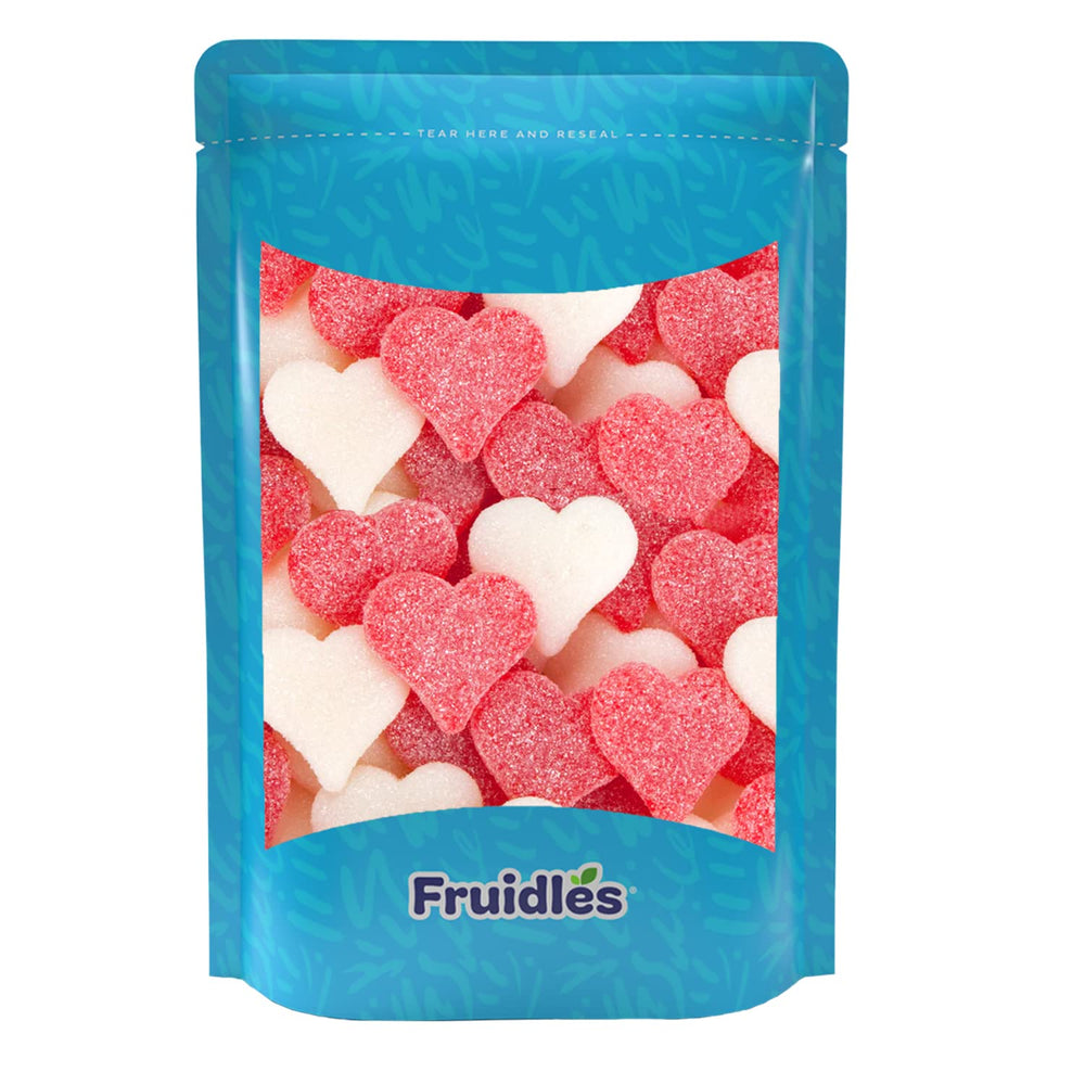 Fruidles Sanded Gummi Hearts ideal kids' snack during playtime.