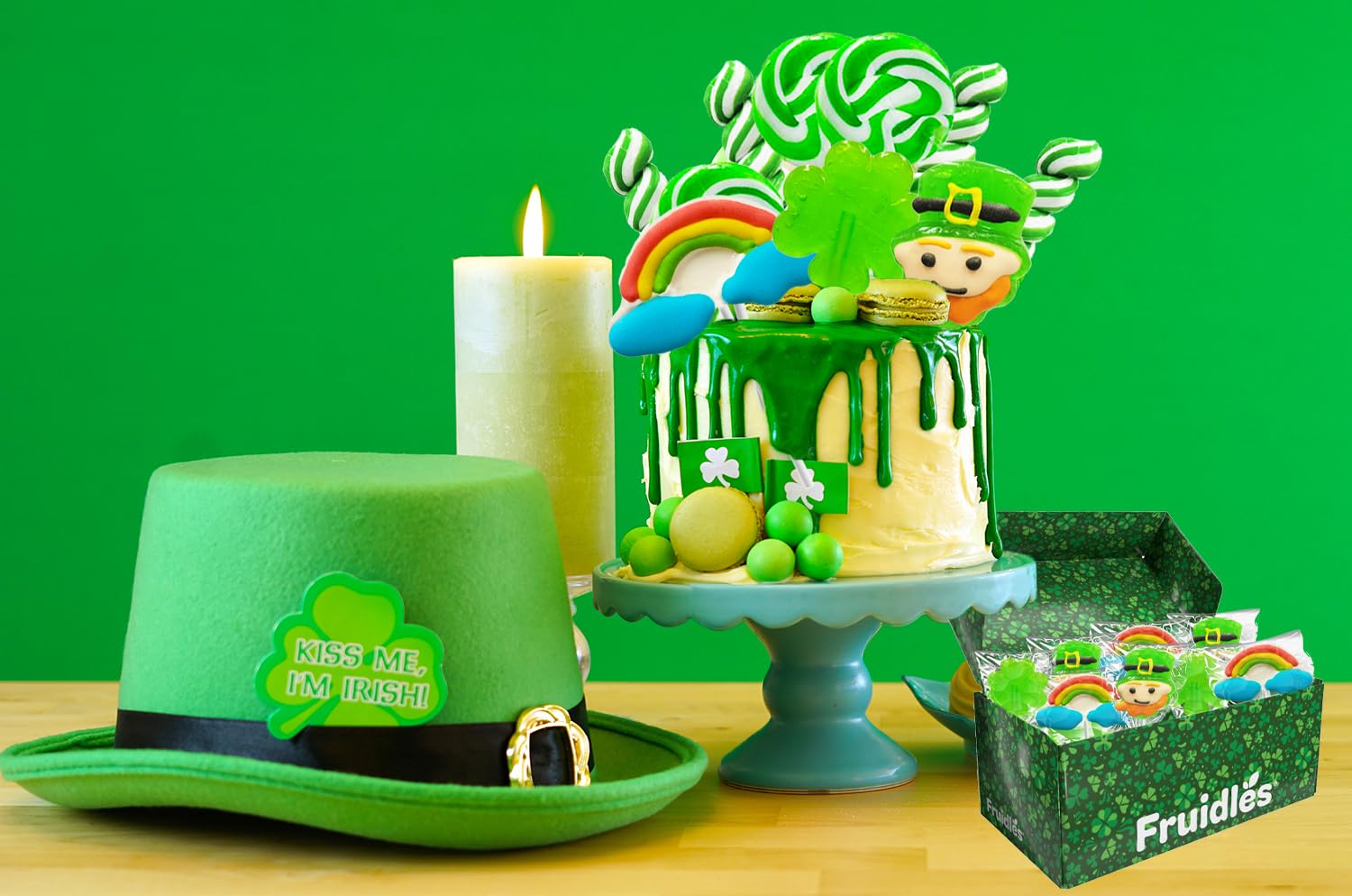Fruidles Saint Patrick's Day lollipops aimed at classroom and party use