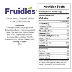 Fruidles Teddy Love Gummi Bears Pineapple Lemon Lime for party favors and sweetness.