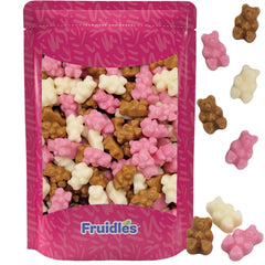 Fruidles Teddy Love Gummi Bears Watermelon for playful snacking and sharing.