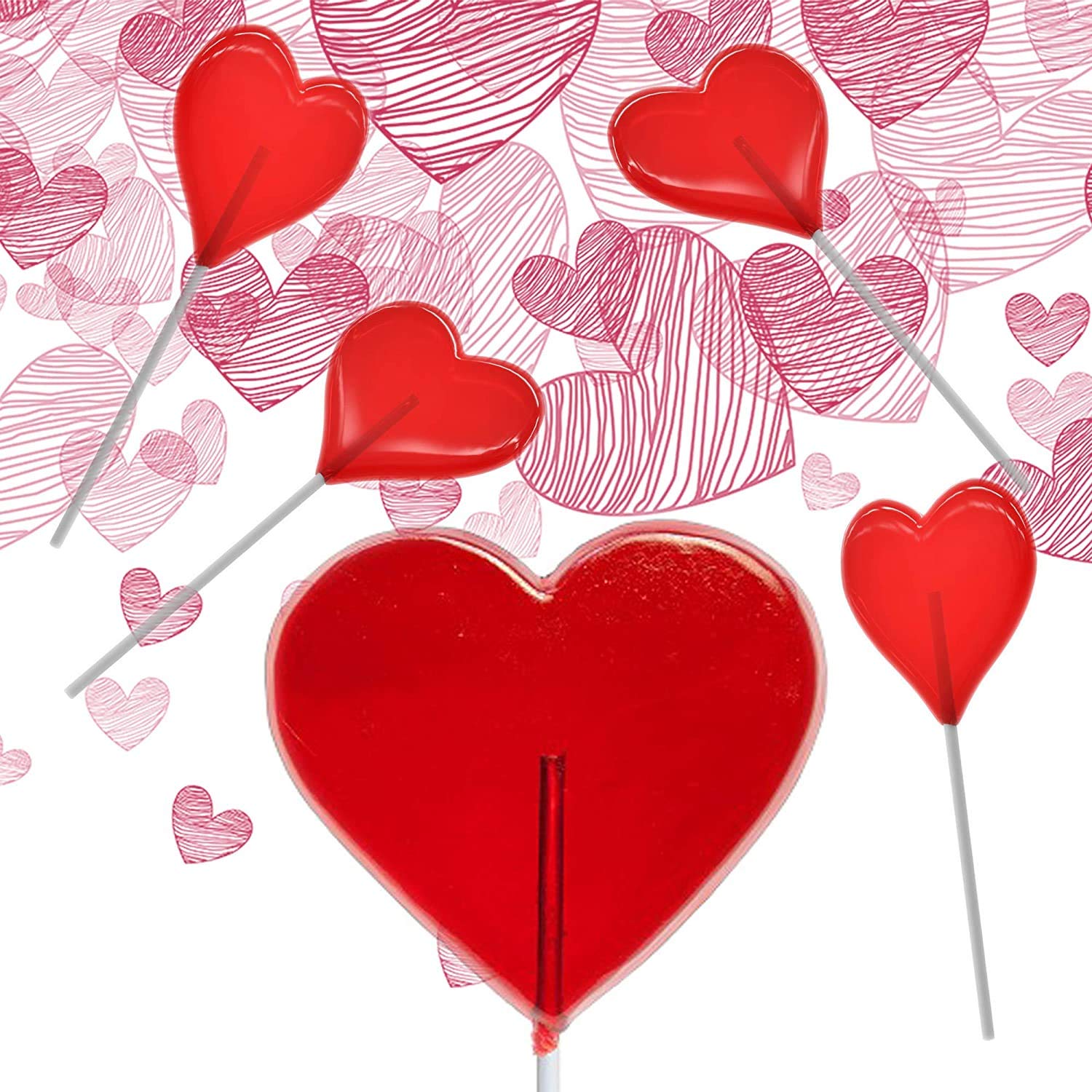 Fruidles heart-lollipop classroom card surprise, a sweet note of appreciation.