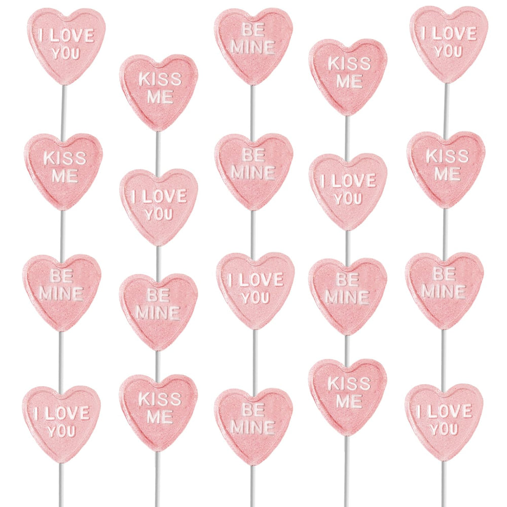 Fruidles Kiss Me heart lollipop; a romantic gift idea.
