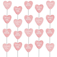 Fruidles Kiss Me heart lollipop; a romantic gift idea.