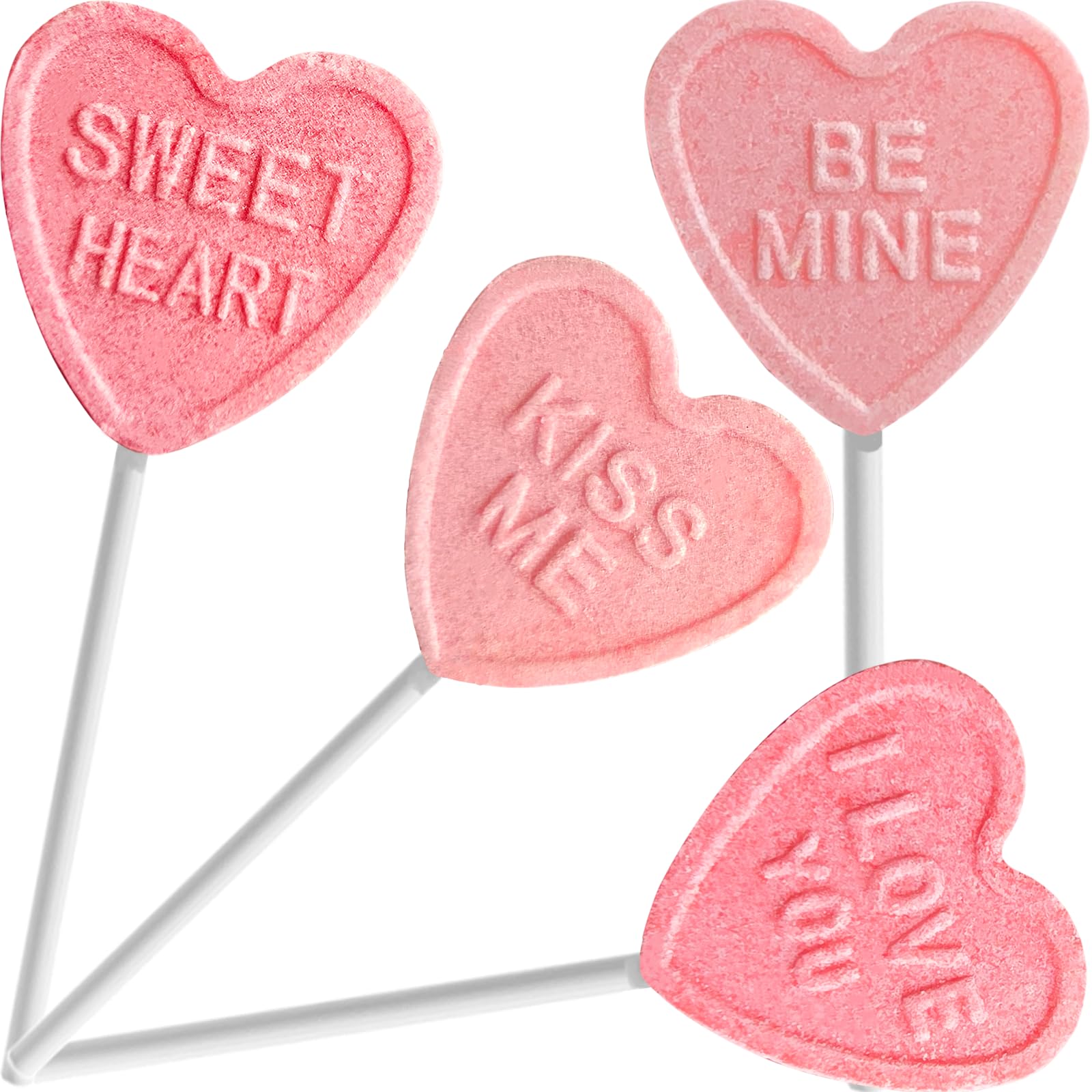 Fruidles Sweet Heart lollipop; bright pink design for party favors.