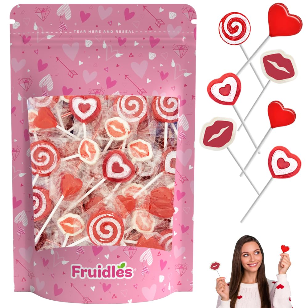 Fruidles Swirl pattern lollipops add colorful flair to any sweet table.
