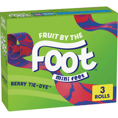 Fruit by the Foot Berry Tie-Dye Mini Feet coil for a playful, kid-friendly snack