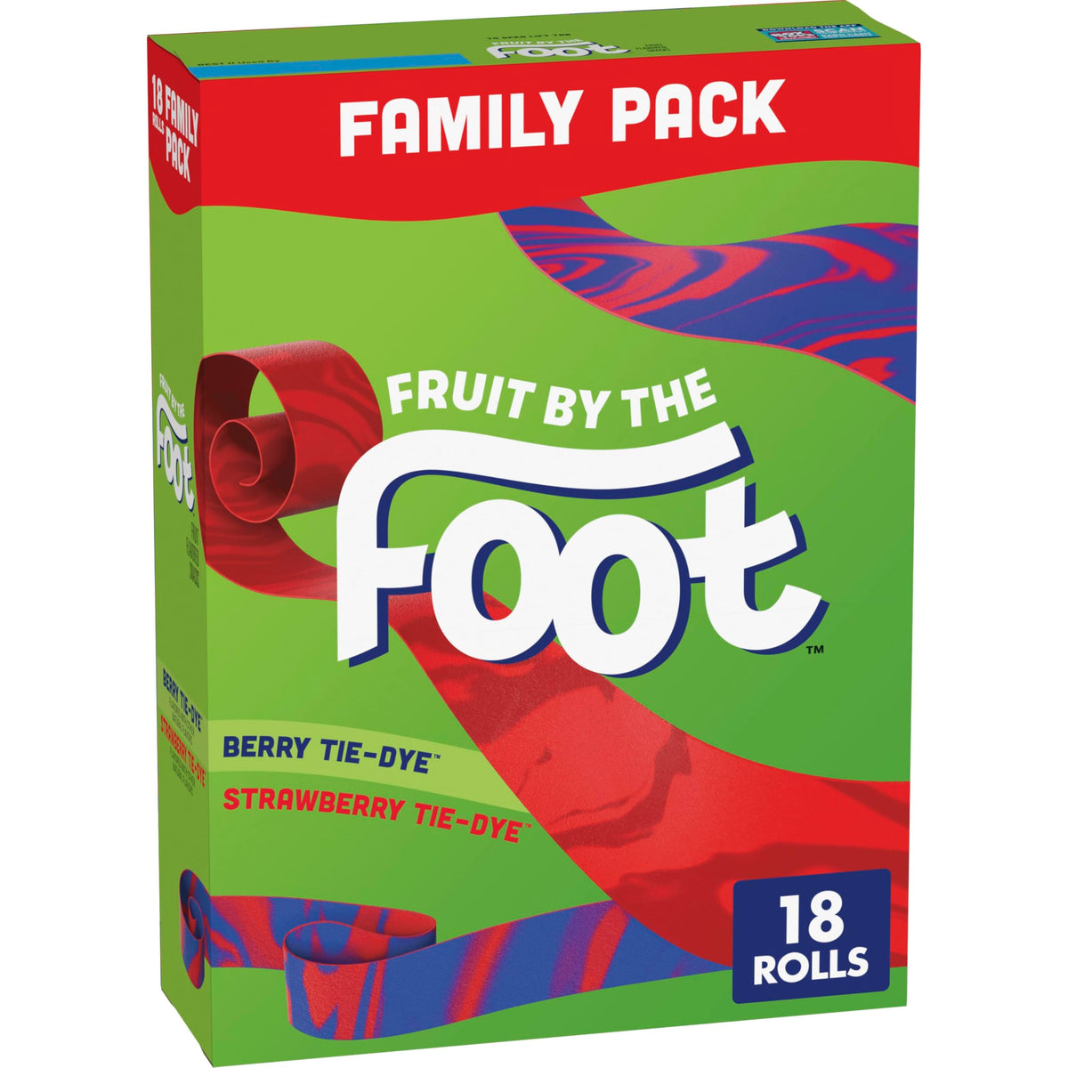 Fruit by the Foot Berry Tie-Dye roll — fruity flavor perfect for lunchboxes.