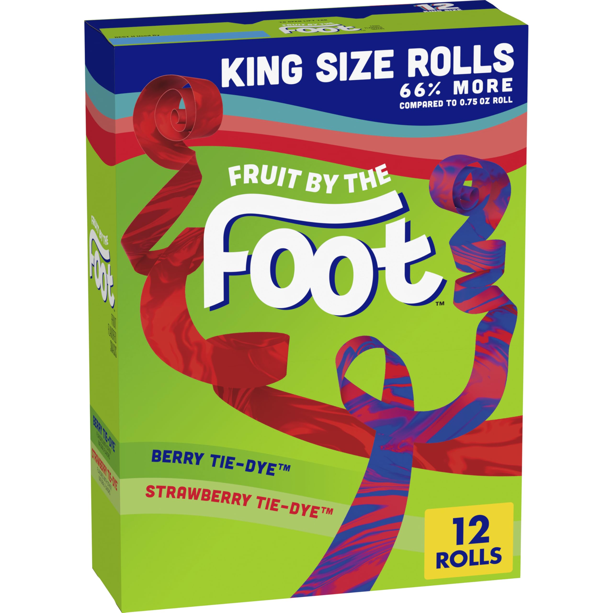 Fruit by the Foot Berry Tie-Dye rolls for lunch boxes and quick fruity snacking