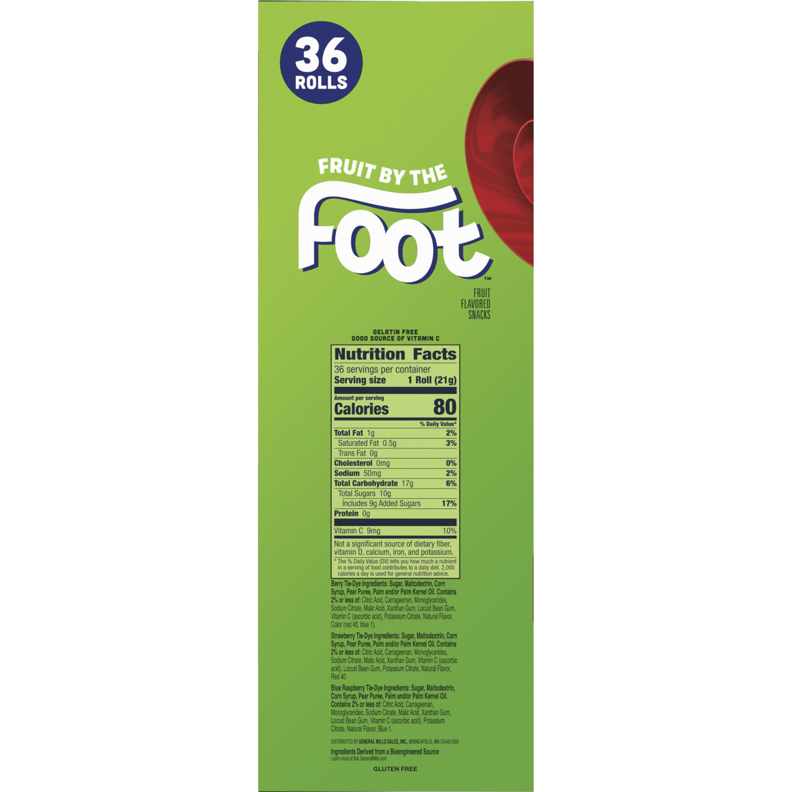 Fruit by the Foot lunchbox-snack idea on a kid's lunch shows easy packaging
