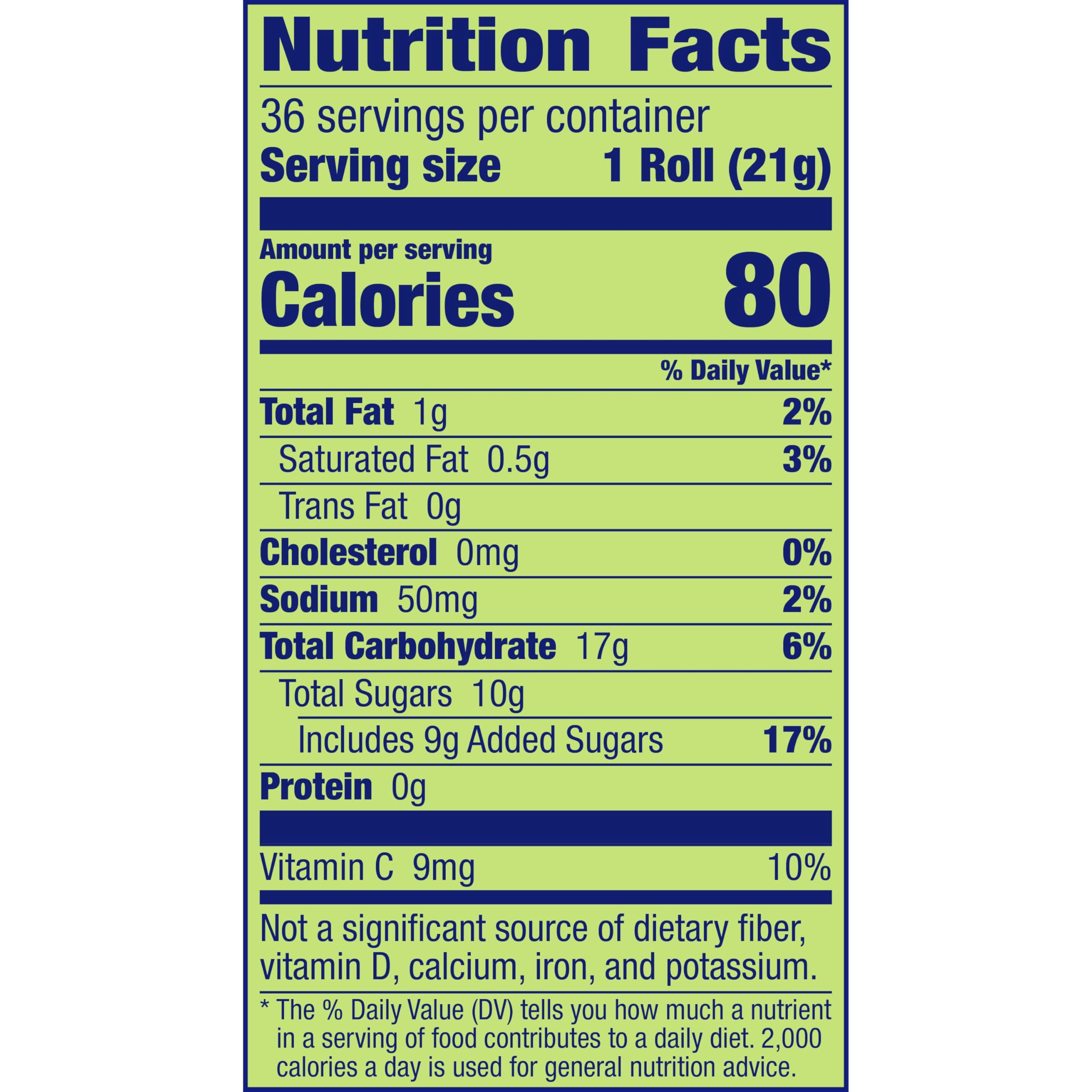 Fruit by the Foot no-artificial-flavors-preservatives label visible denotes a clean-label option