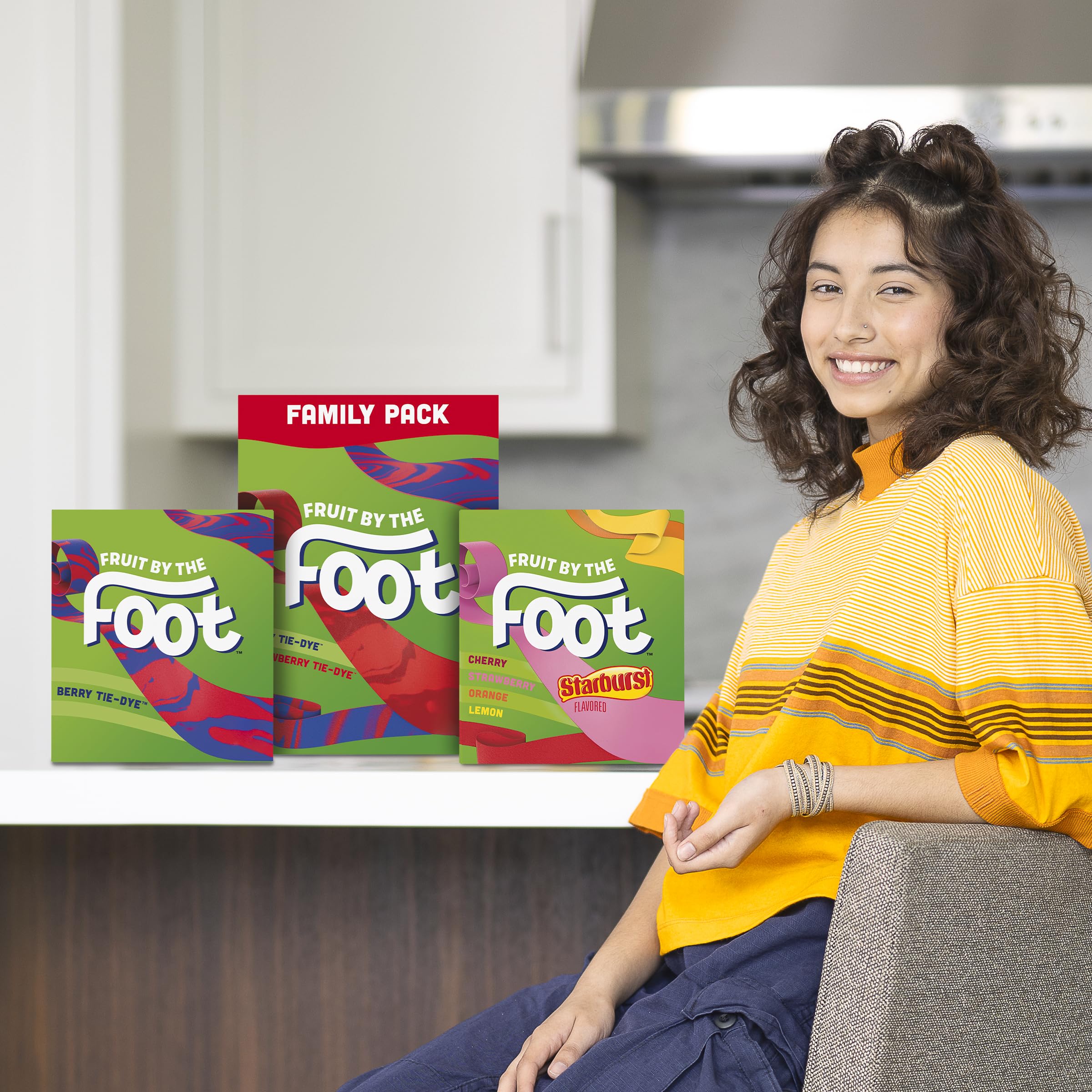 Fruit by the Foot Berry Tie-Dye snack as a fun lunchtime treat.