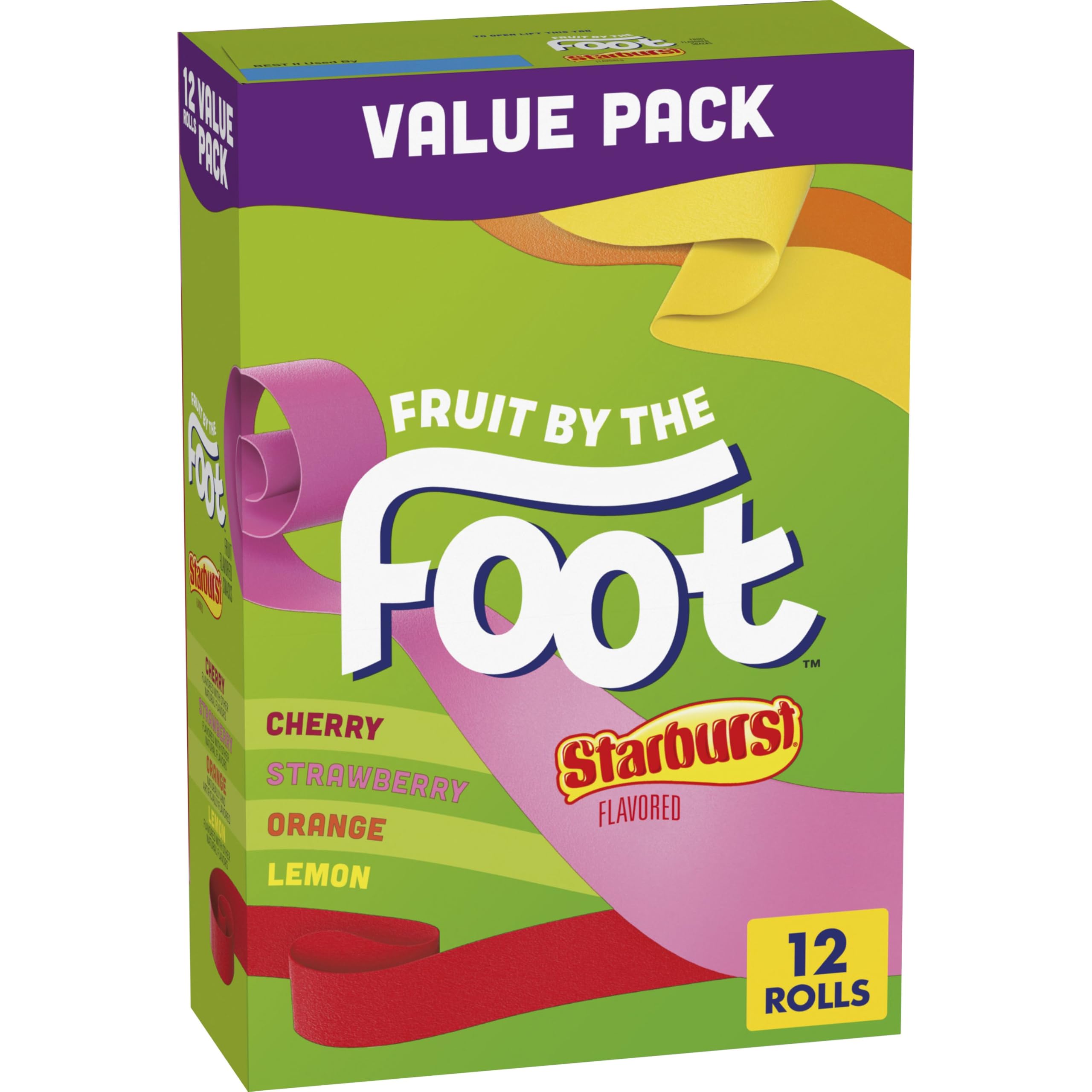 Fruit by the Foot Starburst Variety Pack cherry pouch for school lunches and on-the-go snacking.