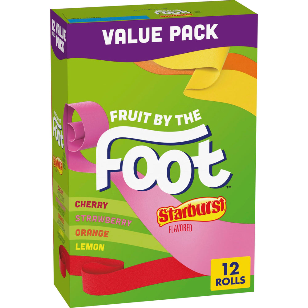 Fruit by the Foot Starburst Variety Pack cherry pouch for school lunches and on-the-go snacking.