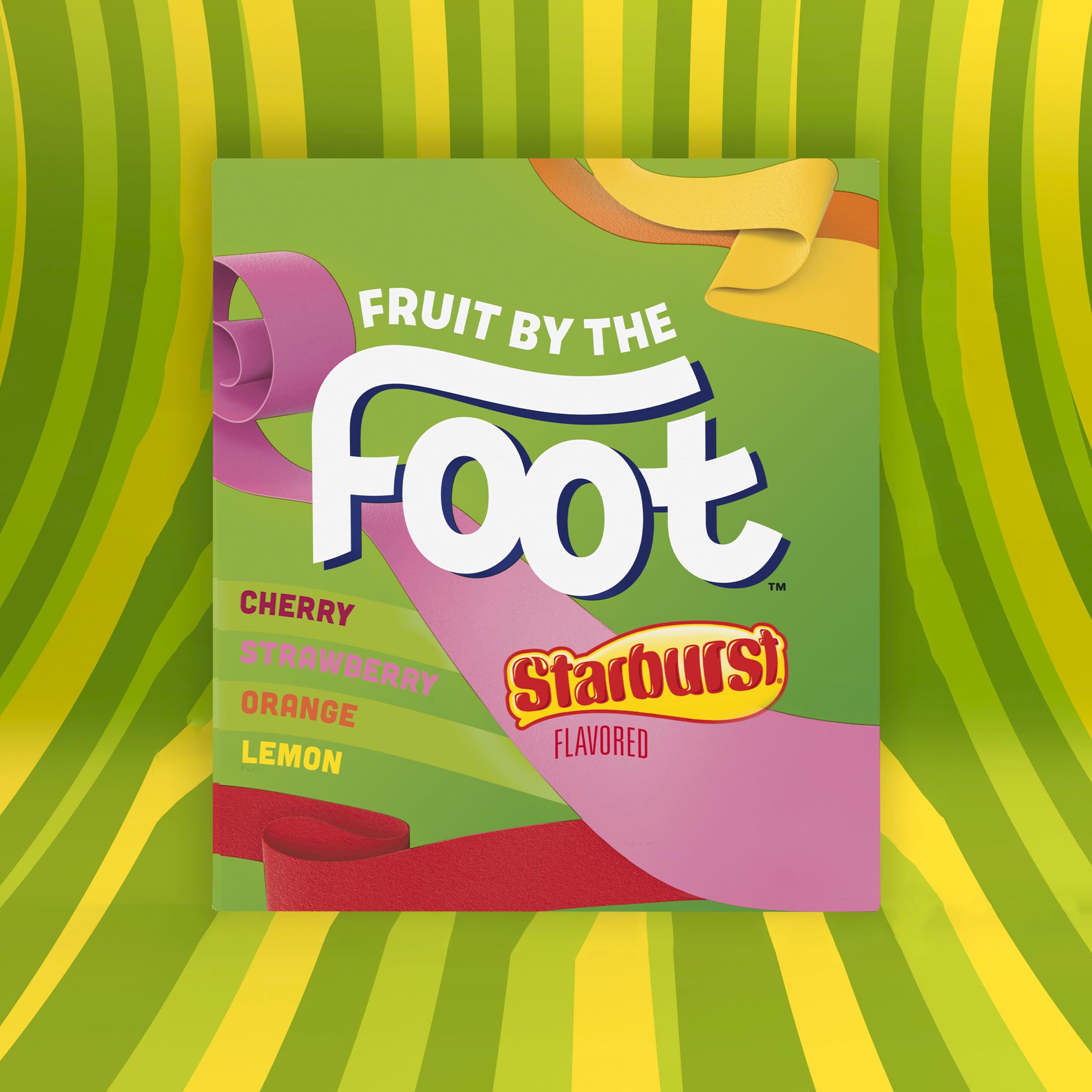 Fruit by the Foot Starburst Variety Pack lemon pouch vibrant, convenient snacking option.