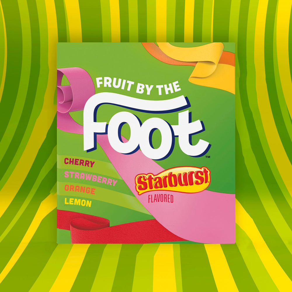 Fruit by the Foot Starburst Variety Pack lemon pouch vibrant, convenient snacking option.