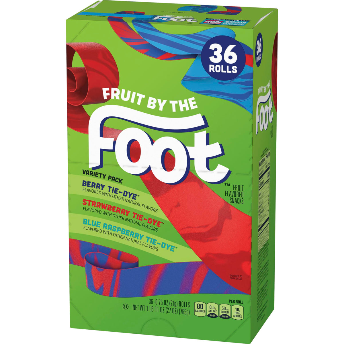 Fruit by the Foot strawberry-berry tie-dye roll is a kid-friendly lunchbox snack