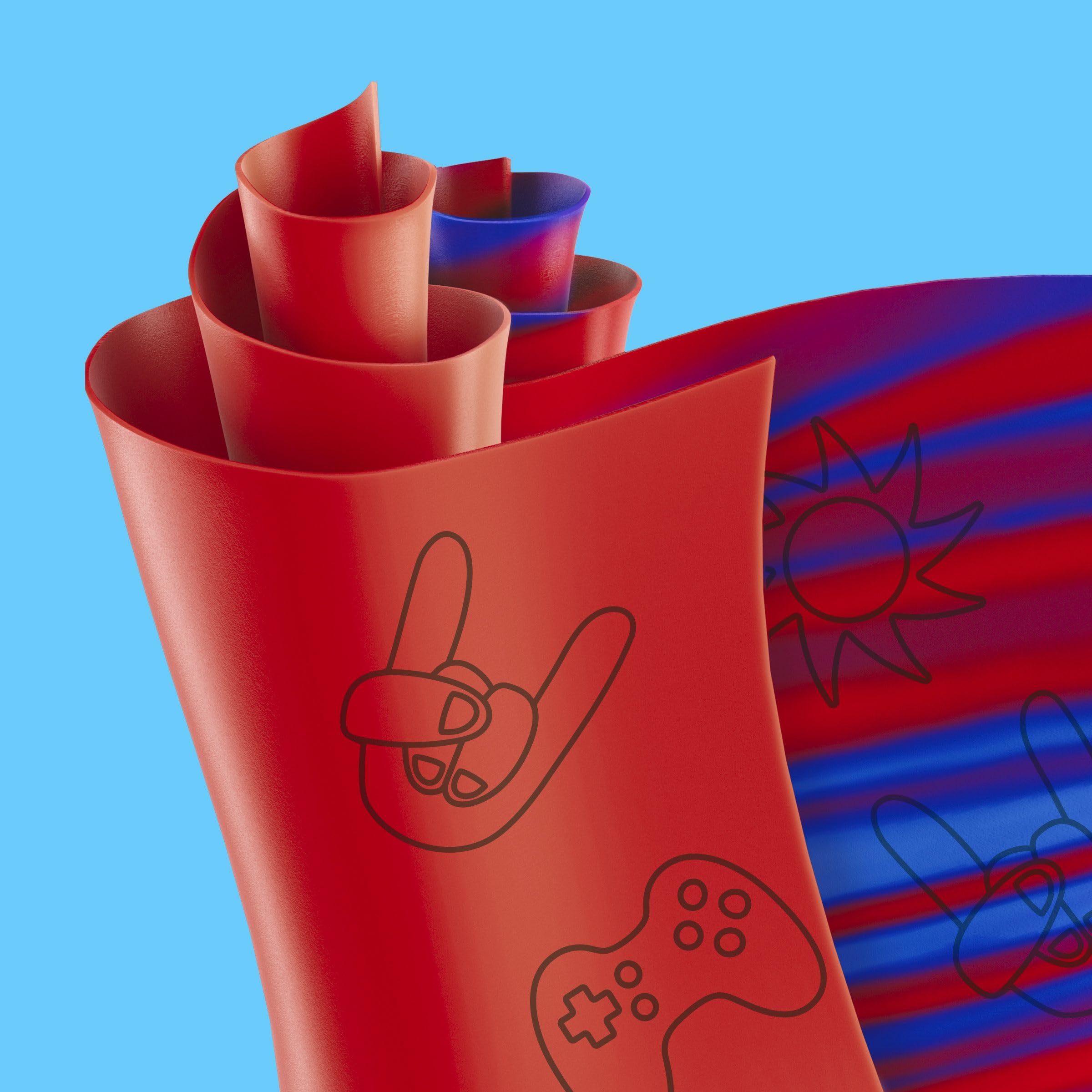 Fruit Roll-Ups berry-berry-cool-flavor adds colorful fun for snacking.