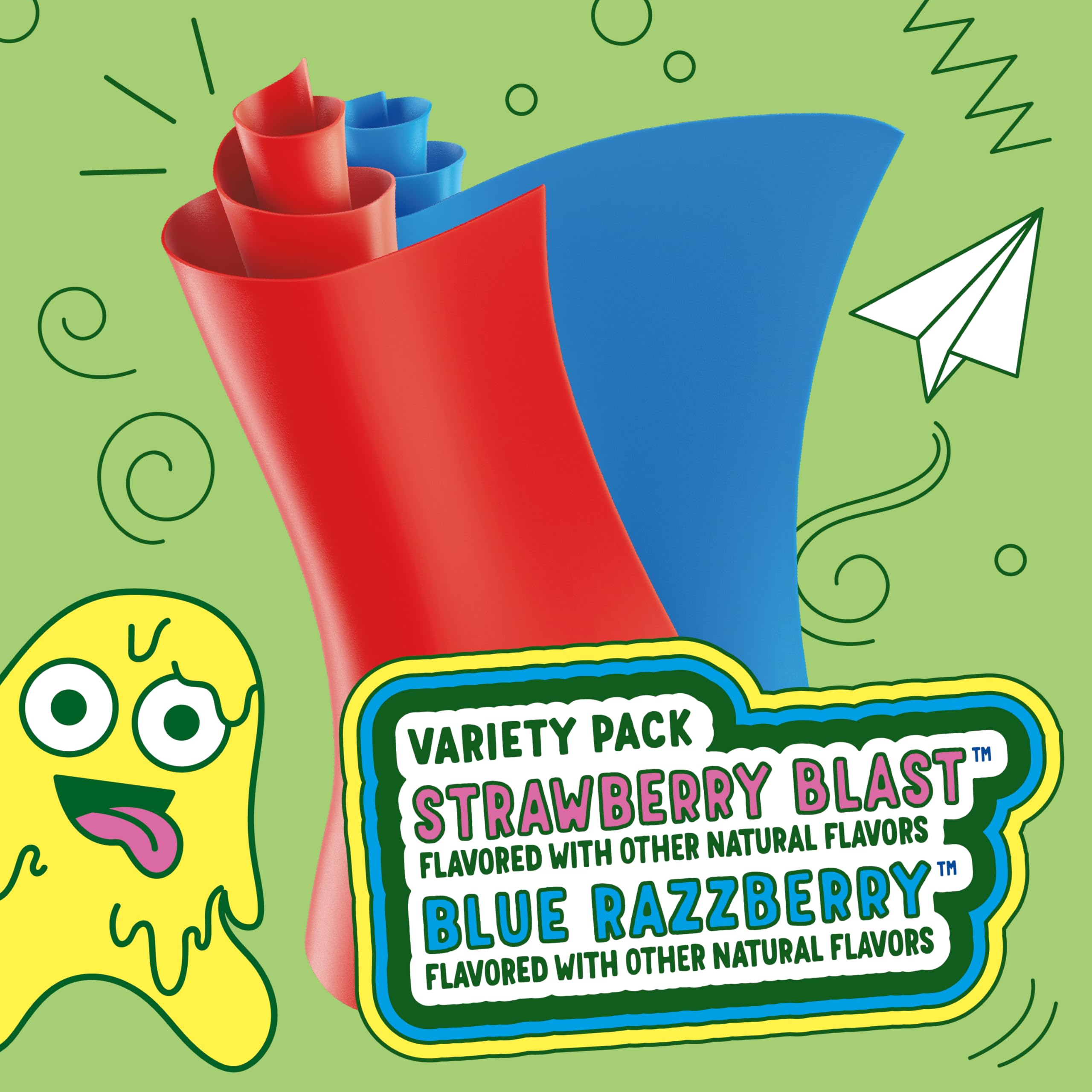 Fruit Roll-Ups on-the-go snack—portable fun for trips.