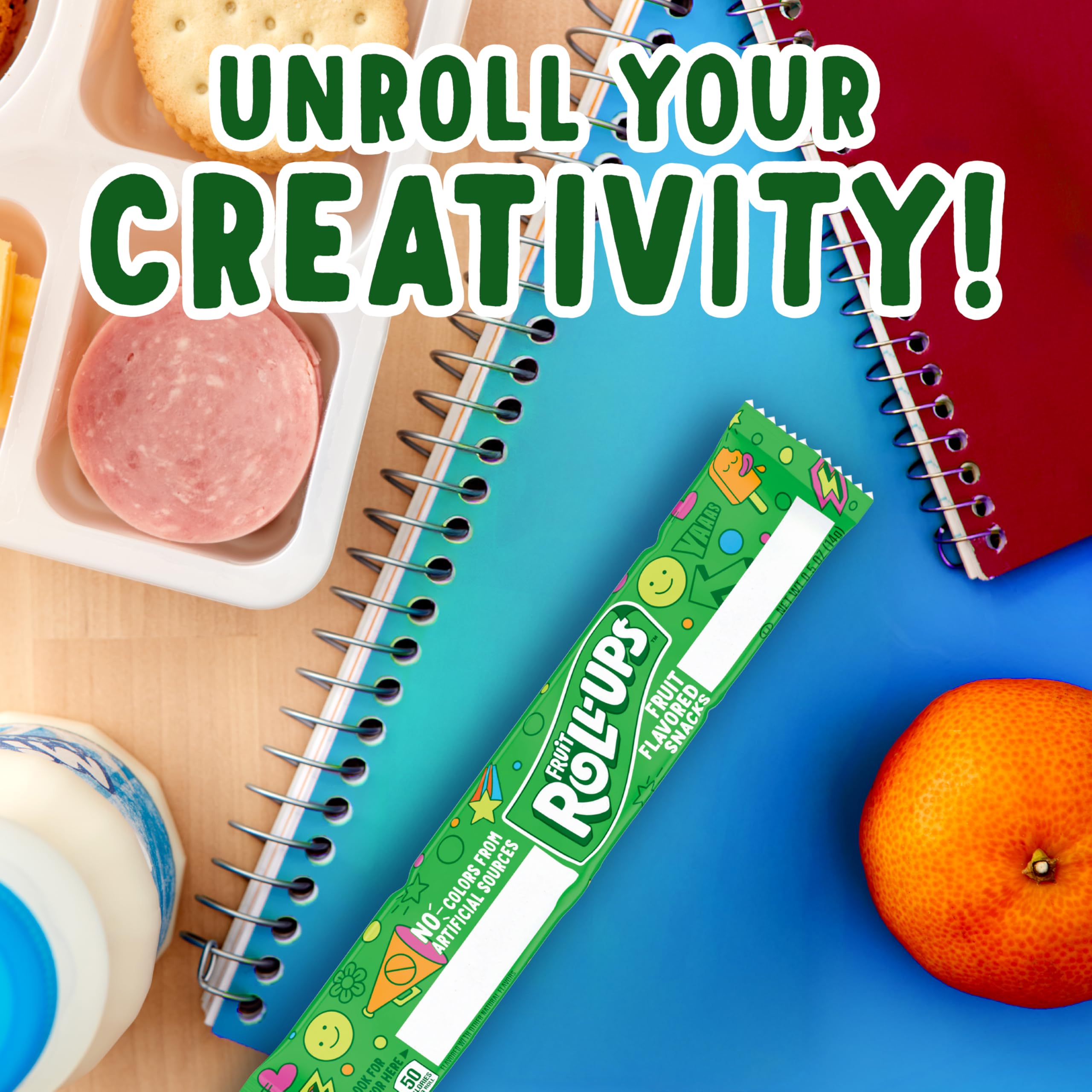 Fruit Roll-Ups variety pack—mix of Strawberry Blast and Blue Razberry.