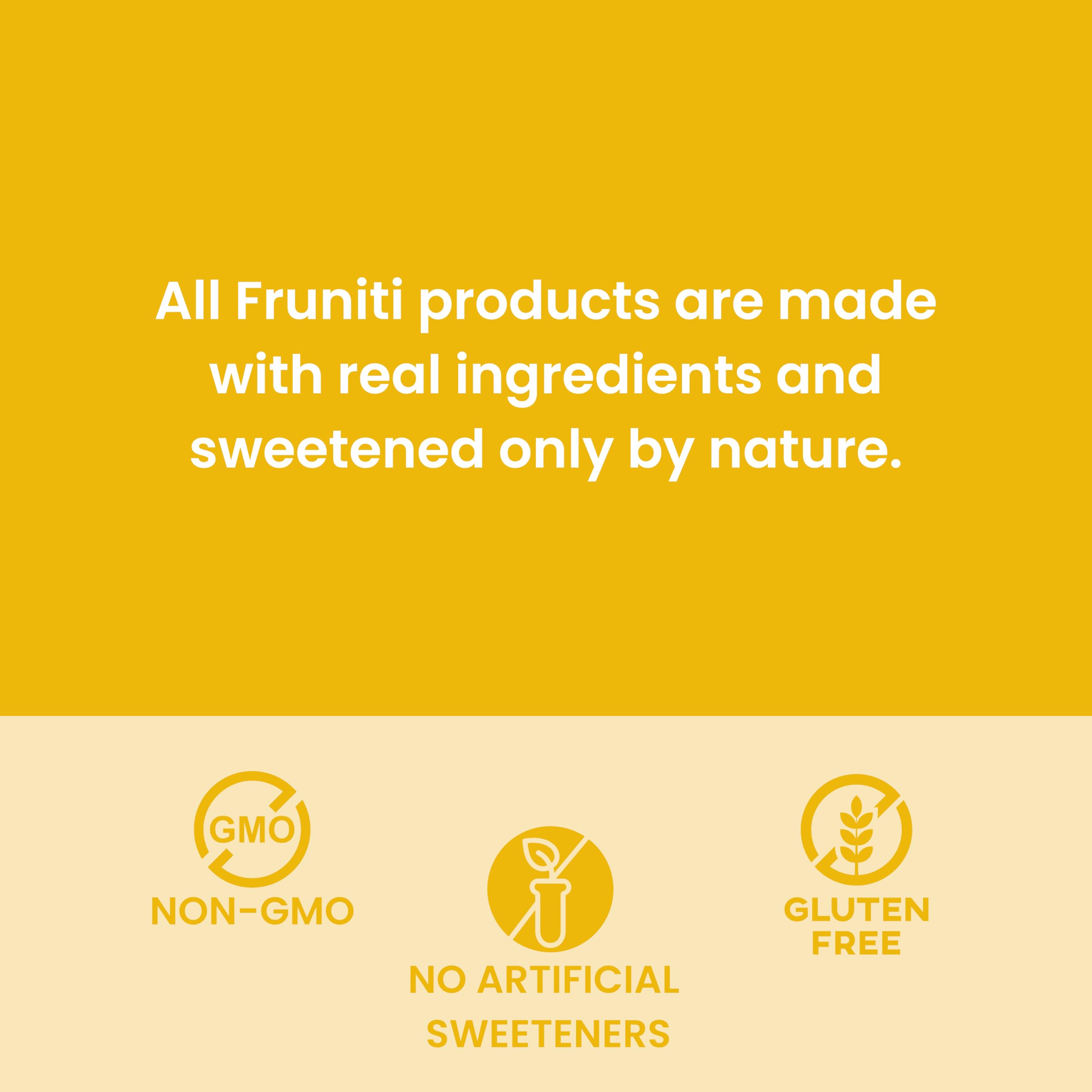 Fruniti label highlighting vitamin C, zinc, and echinacea content.