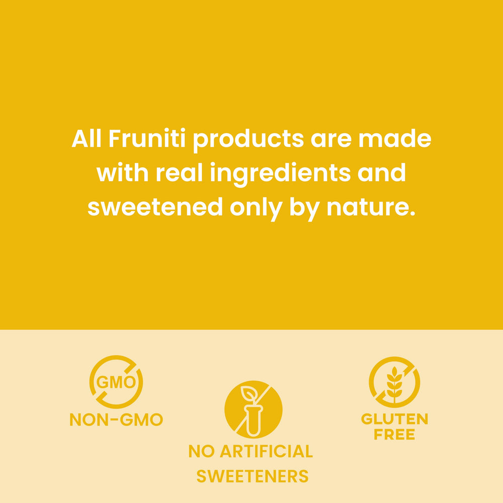 Fruniti label highlighting vitamin C, zinc, and echinacea content.