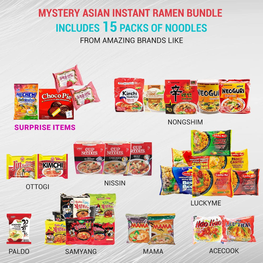 FUDOBOX ramen variety pack with chopsticks included for easy dorm meals
