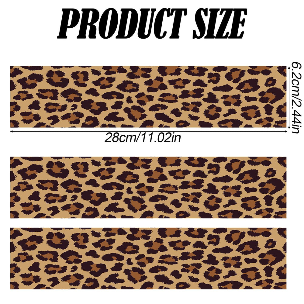 Fukaisu leopard-print edible border provides gluten-free cake decoration.