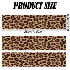 Fukaisu leopard-print edible border provides gluten-free cake decoration.