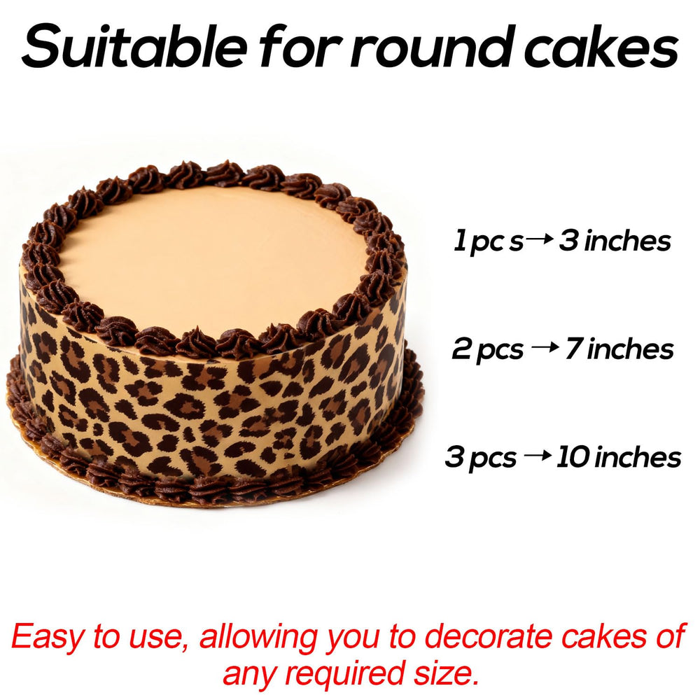 Fukaisu leopard print edible border stays vibrant with proper storage.