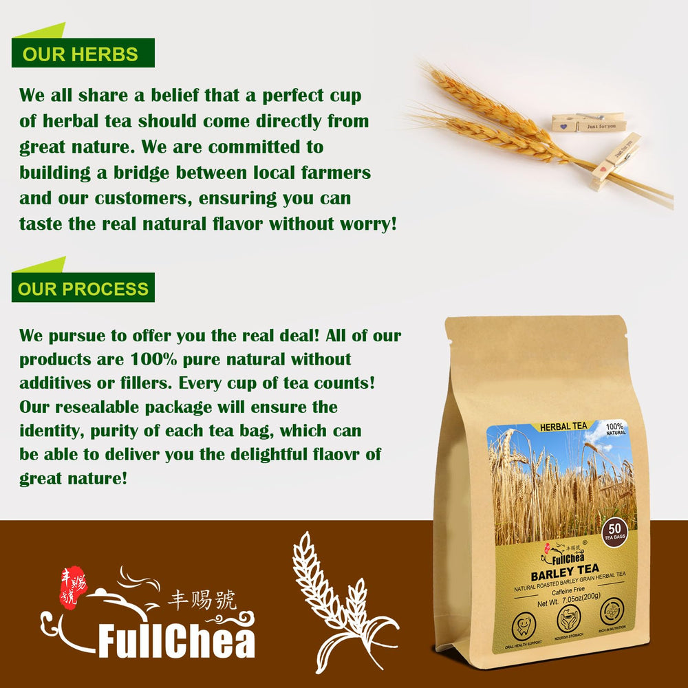 FullChea barley tea may support digestion when enjoyed hot.